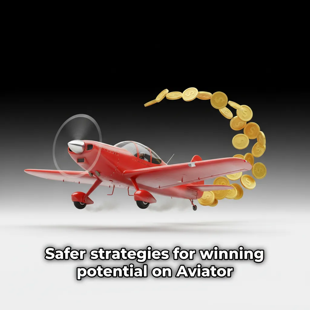 Infographic on safer Aviator strategies: modest 1.5-2x cashouts, two bets, bankroll limits, auto cashout, practice first.