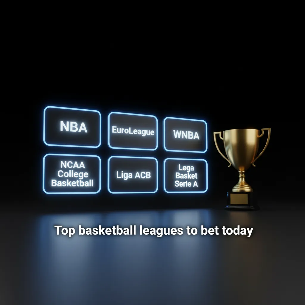 Top basketball leagues to bet today: NBA, WNBA, EuroLeague, EuroCup, NCAA, FIBA, Basketball Champions League.